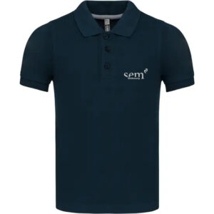 Polo Manches Courtes Enfant - 12/14ans, Bleu Marine